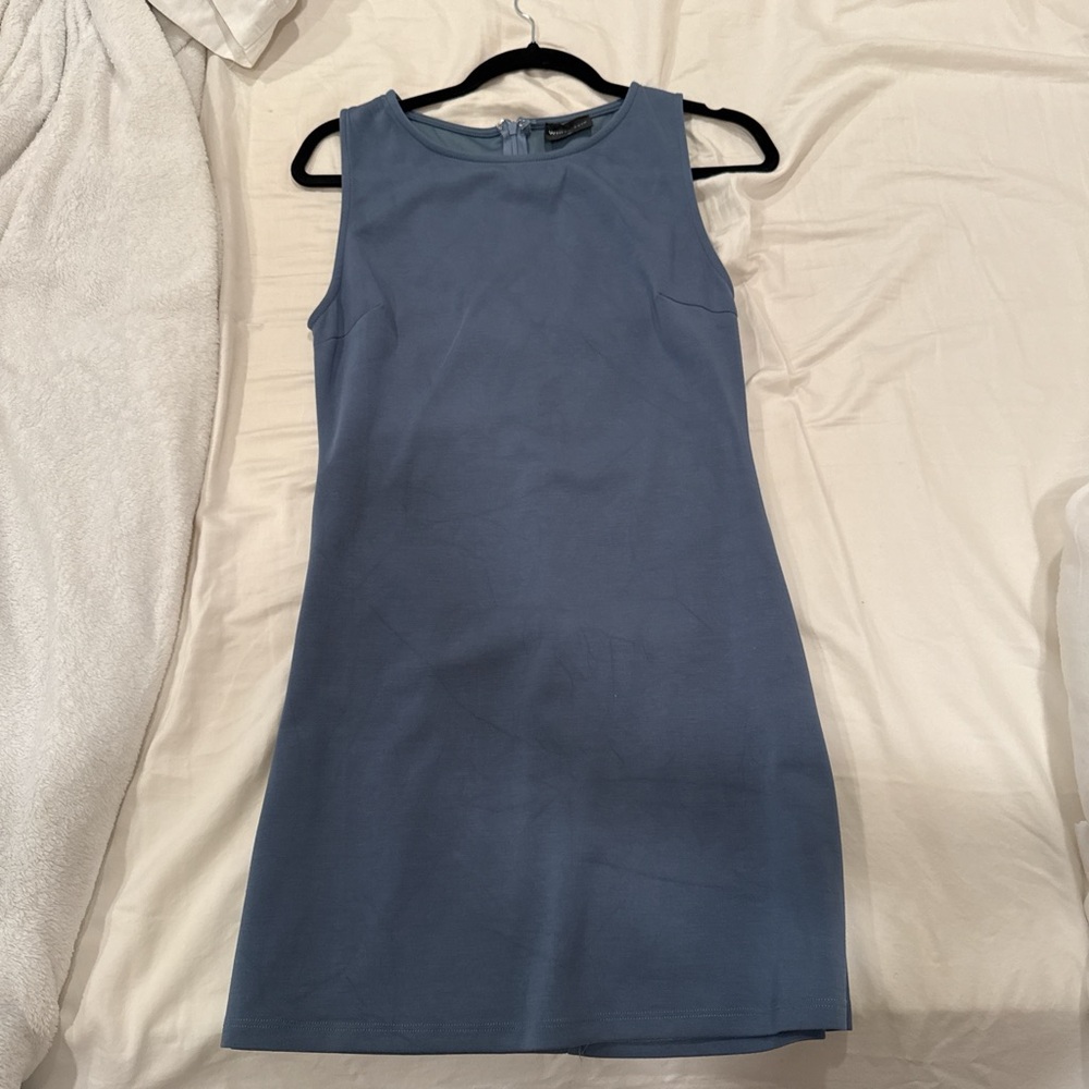 White Fox Boutique Blue Mini She’s a Go Getter Mini Dress